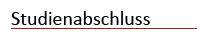 Studienabschluss